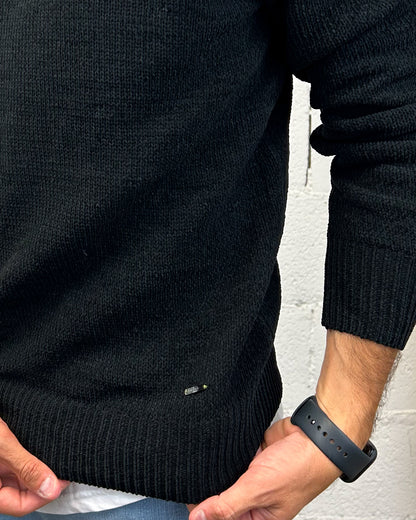 Maglione Ciniglia GIANNI LUPO Nero
