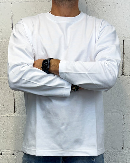 Maglia Long Sleeve DROPIN Boxy Fit White