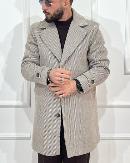 Cappotto Spigato Moro ONLYONE Reverse