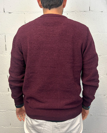 Maglione Ciniglia GIANNI LUPO Bordeaux