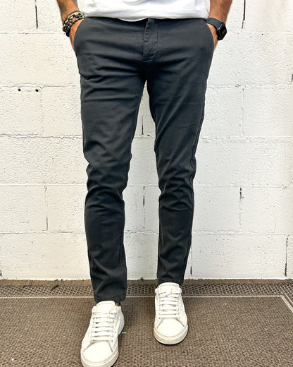 Chino Tahoma GIANNI LUPO Slim Dark Grey