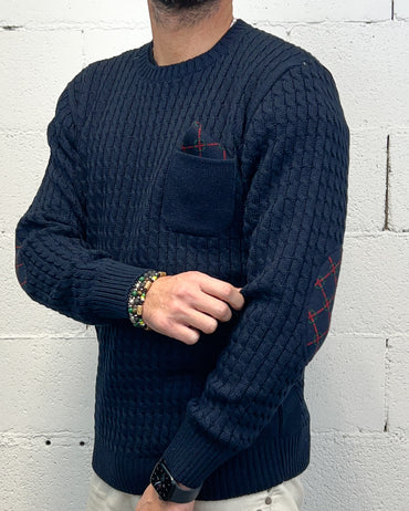 Maglioncino Blu BLACKSUNDAY Taschino Pochette