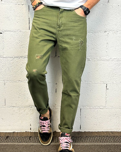 Jeans Mike Carrot GIANNI LUPO Salvia