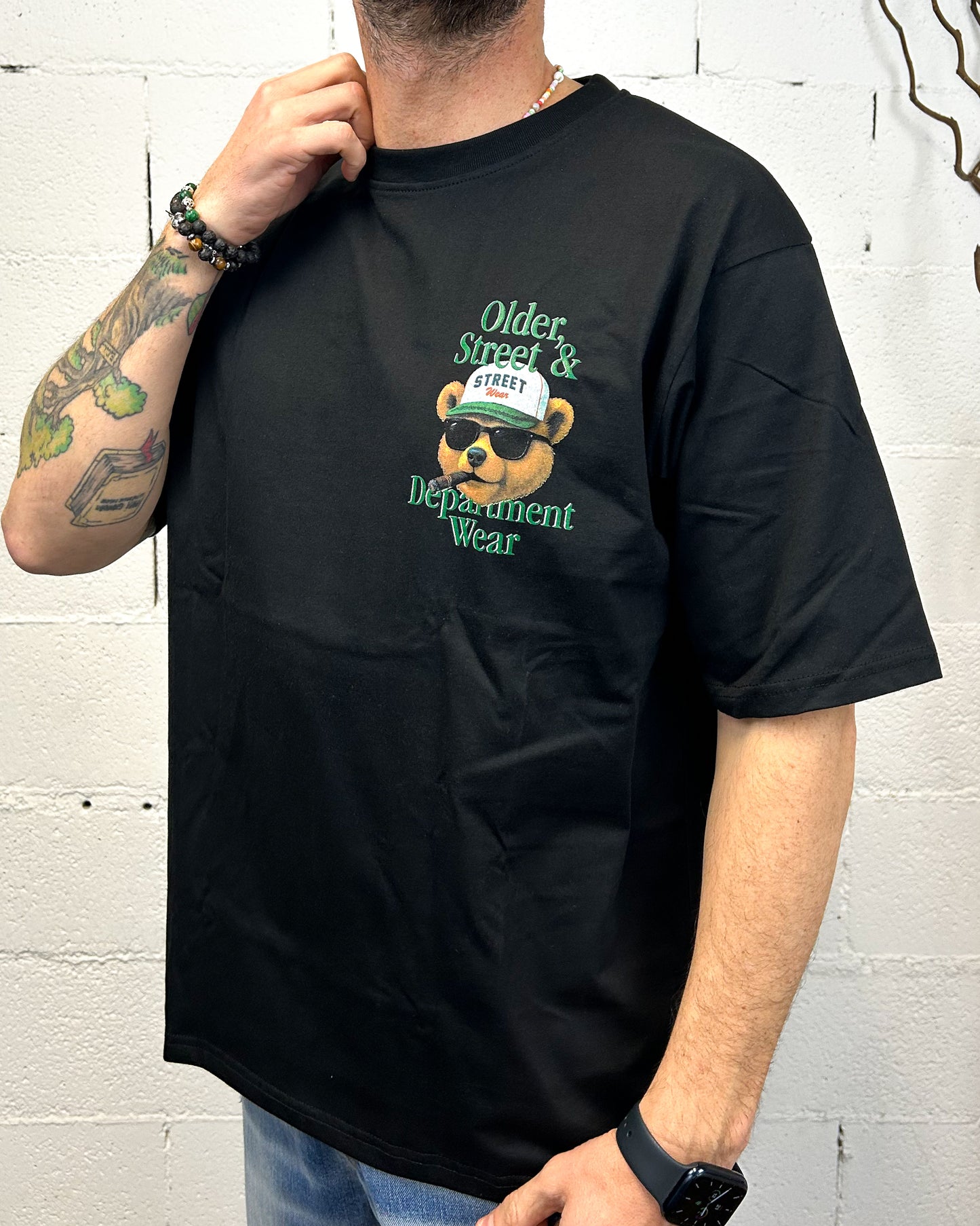 T-shirt Over Crop DROPIN Older Bear Nera