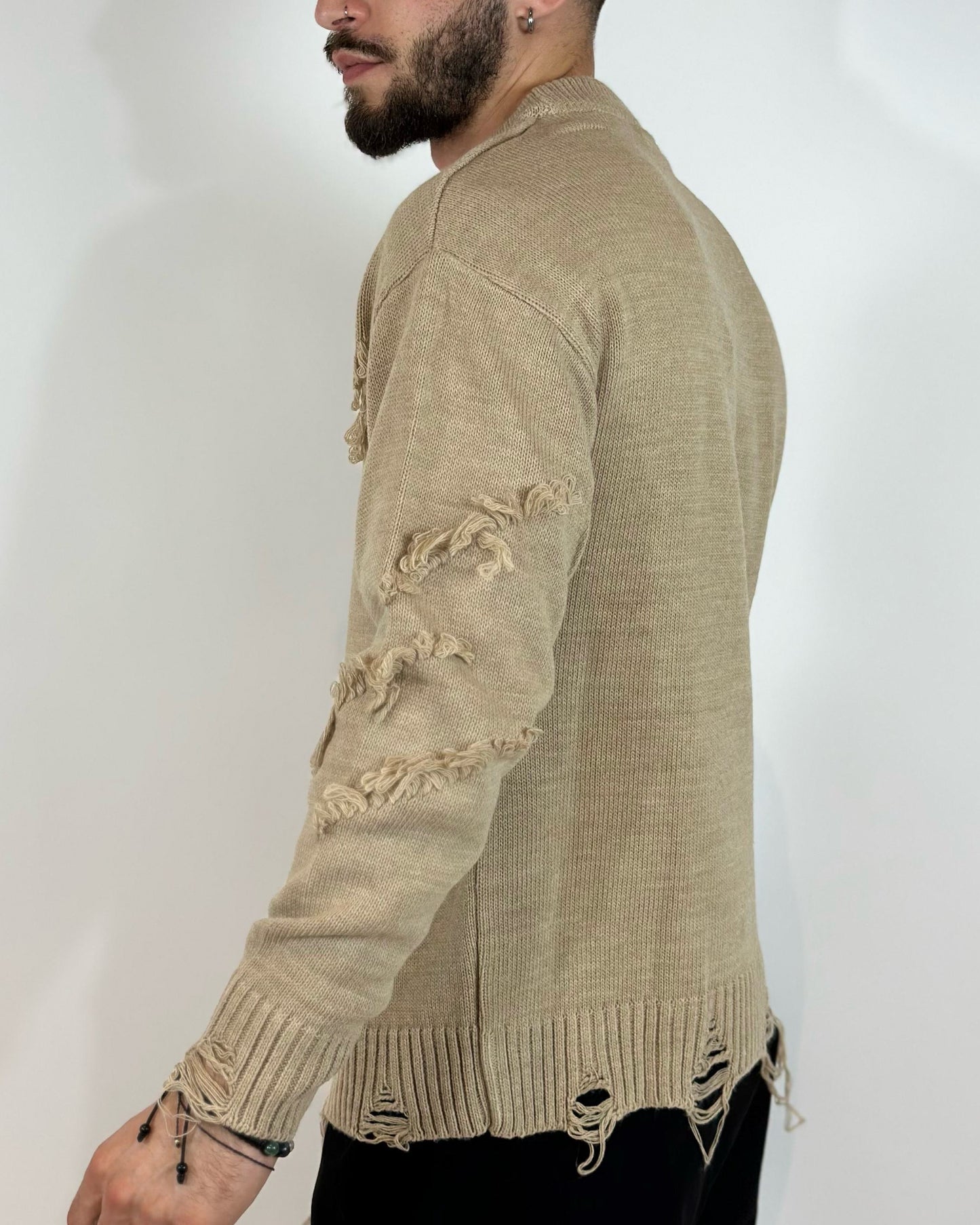 Girocollo ADON Rotture Beige