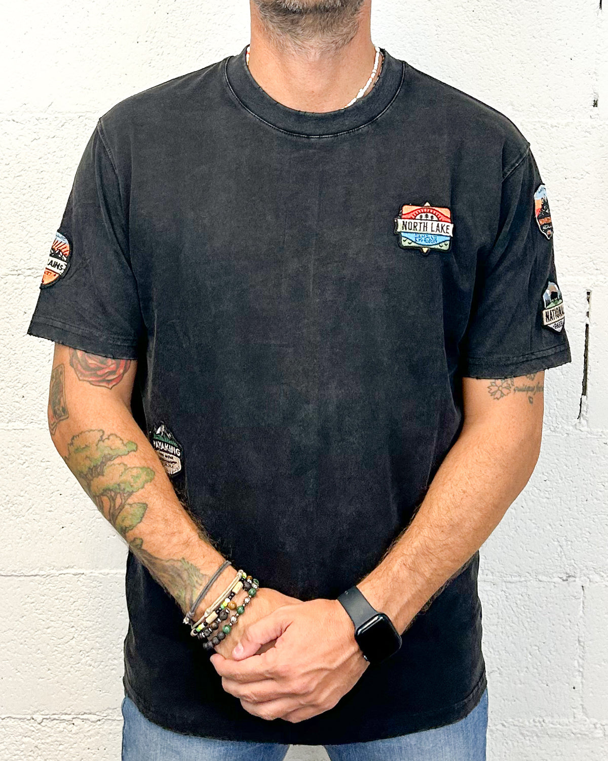 T-shirt Patch GIANNI LUPO Black