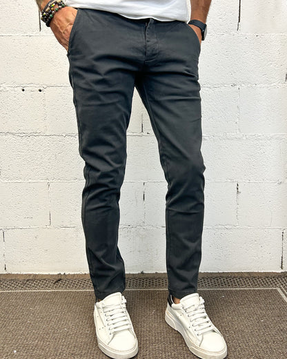 Chino Tahoma GIANNI LUPO Slim Dark Grey