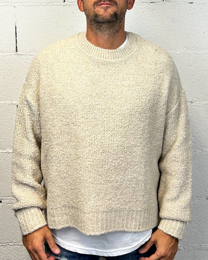Maglione Cropped OVER-D Bouclè Corda