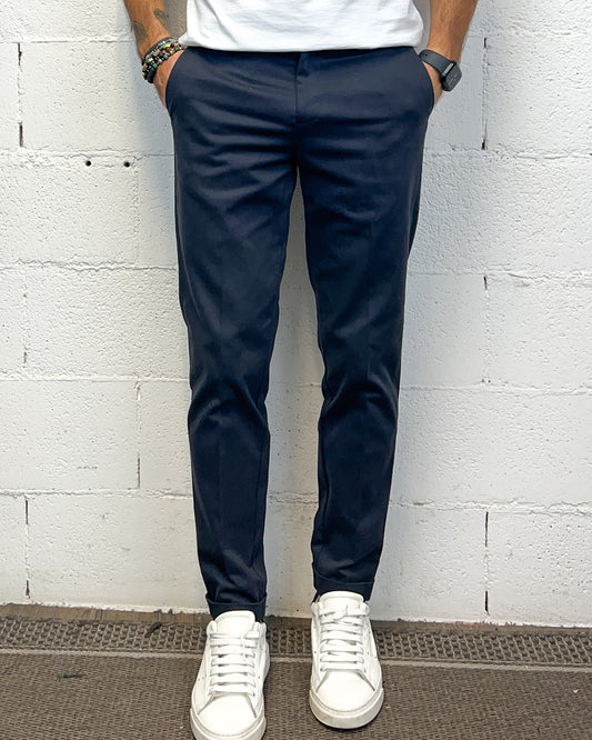 Chino Slim Fit OVER-D Blu