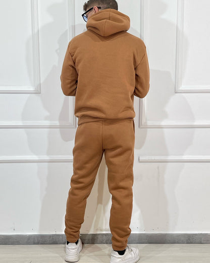 Tuta Completa ONLYONE Felpata Cammello