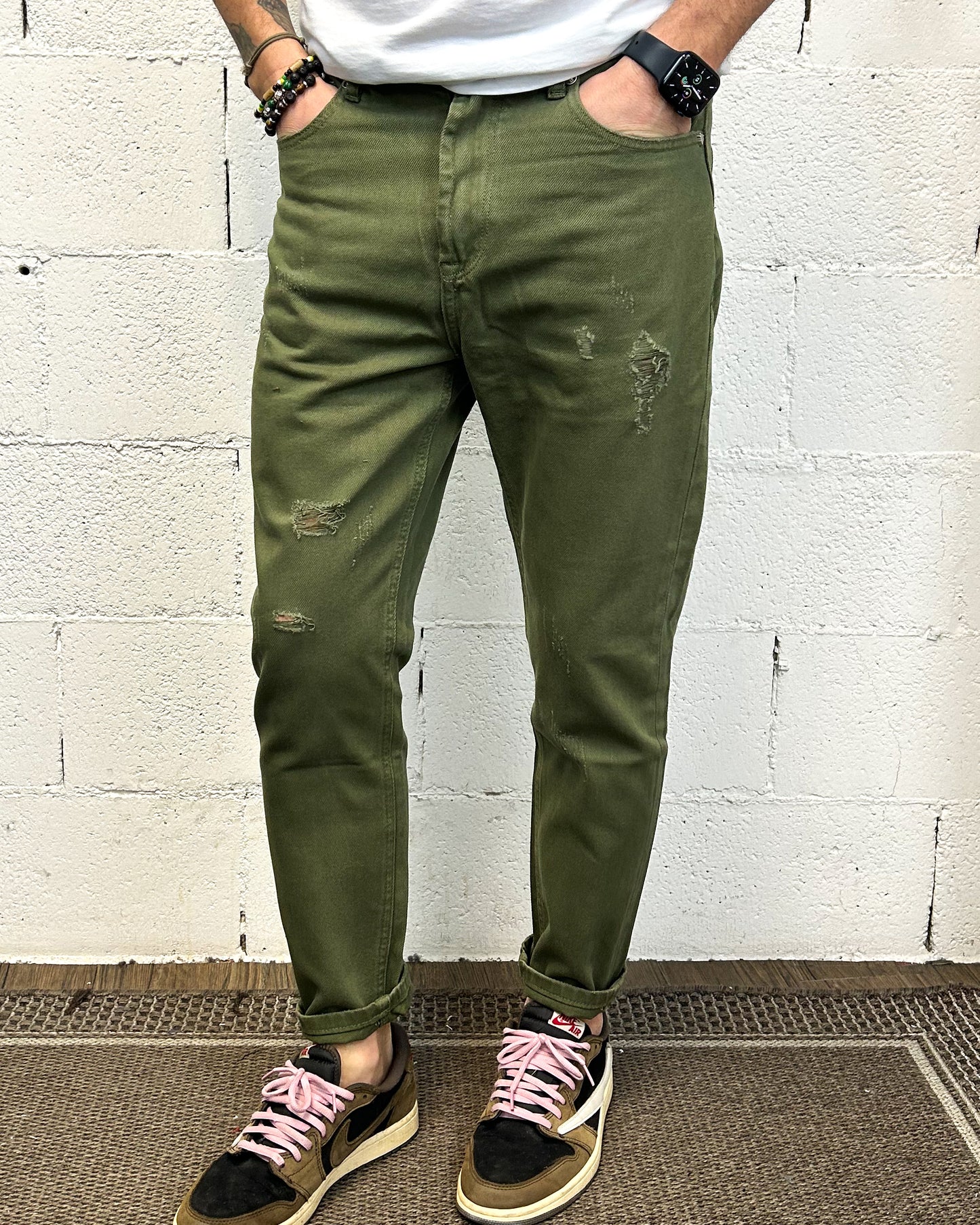 Jeans Mike Carrot GIANNI LUPO Salvia