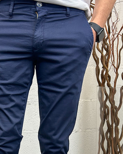 Chino KLIXS 727 Elast. Blu