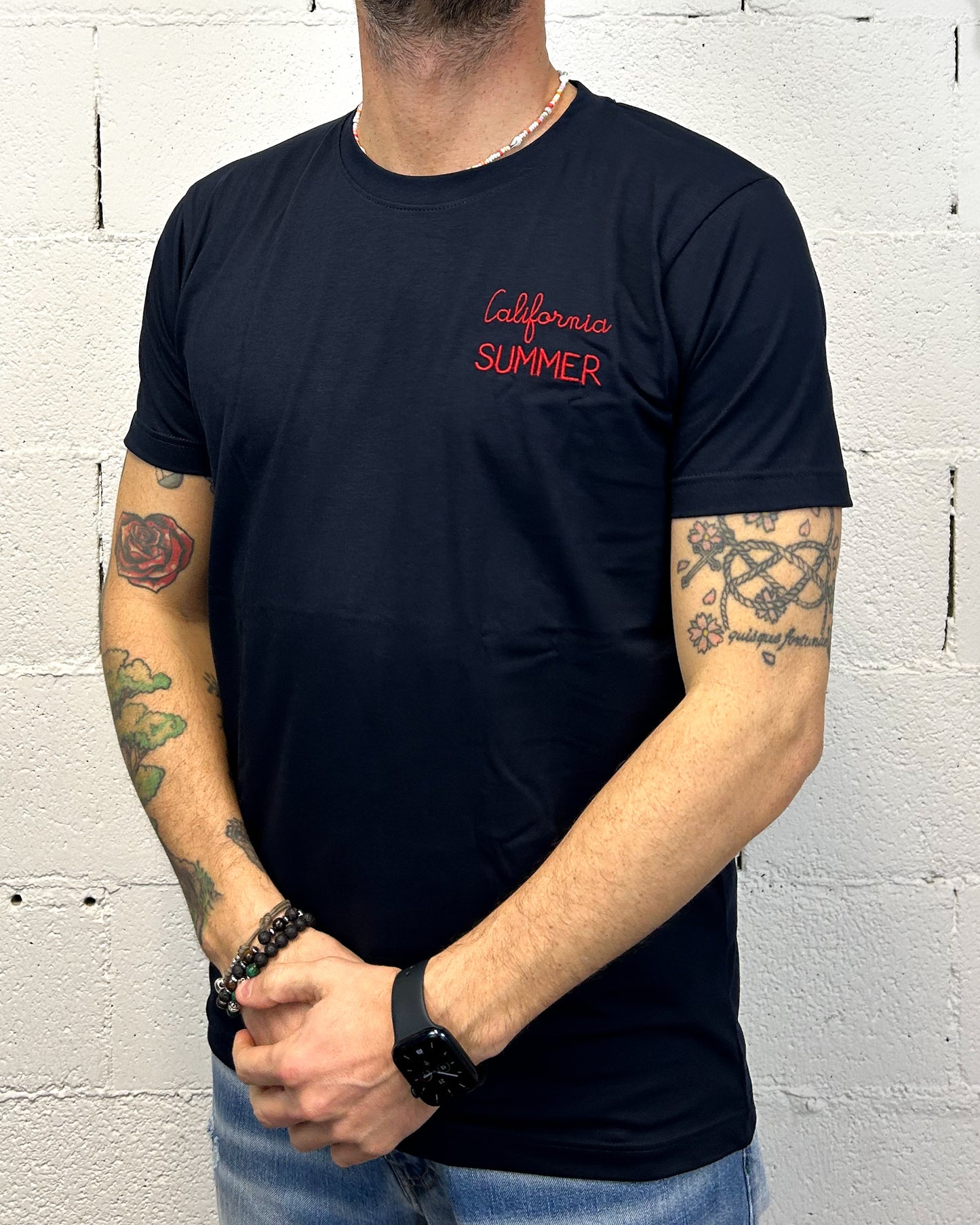 T-shirt DROPIN California Summer Blu