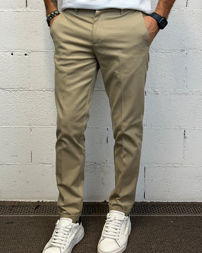 Chino Slim Fit OVER-D Beige