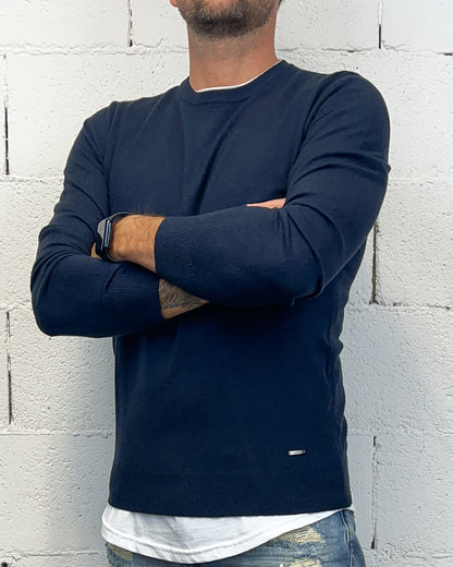 Paricollo Viscosa GIANNI LUPO Navy