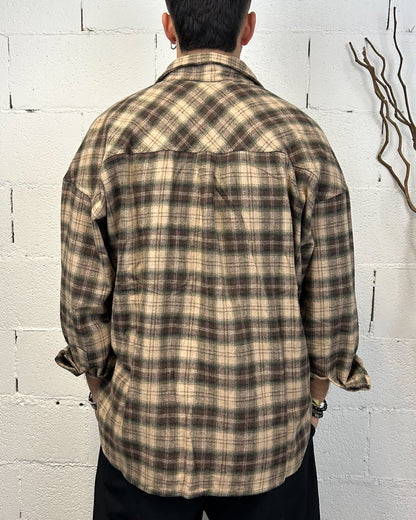 Camicia Flanella DUCA brown Cropped Oversize