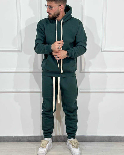 Tuta Completa ONLYONE Felpata Verde Bosco