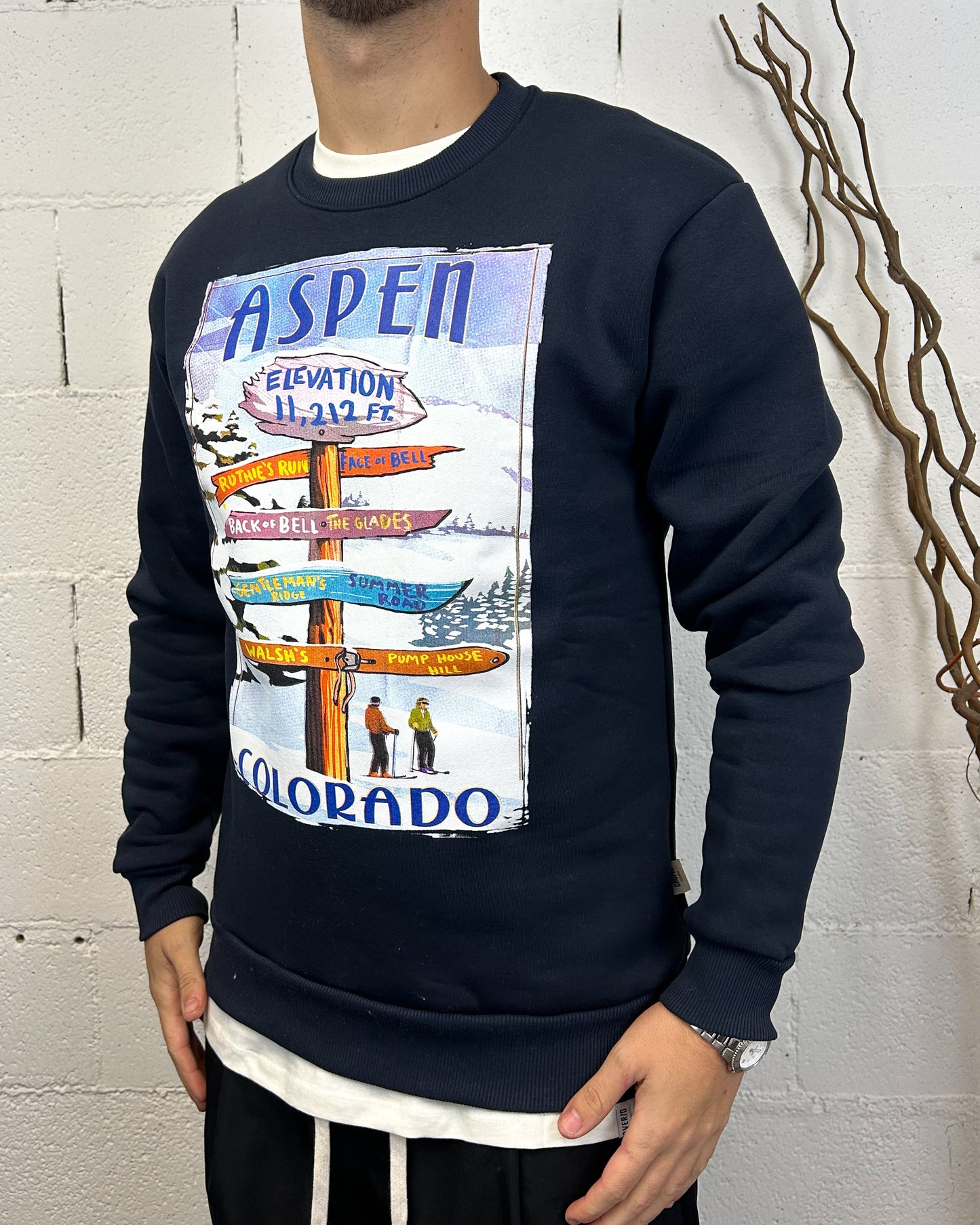 Felpa DROPIN Aspen Blu Navy