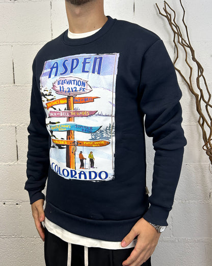 Felpa DROPIN Aspen Blu Navy