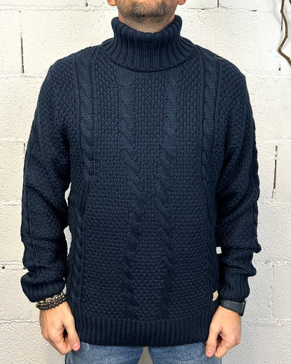 Dolcevita GIANNI LUPO trecce Blu Navy