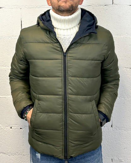 Piumino Tecnico Reversibile GIANNI LUPO Blu Navy