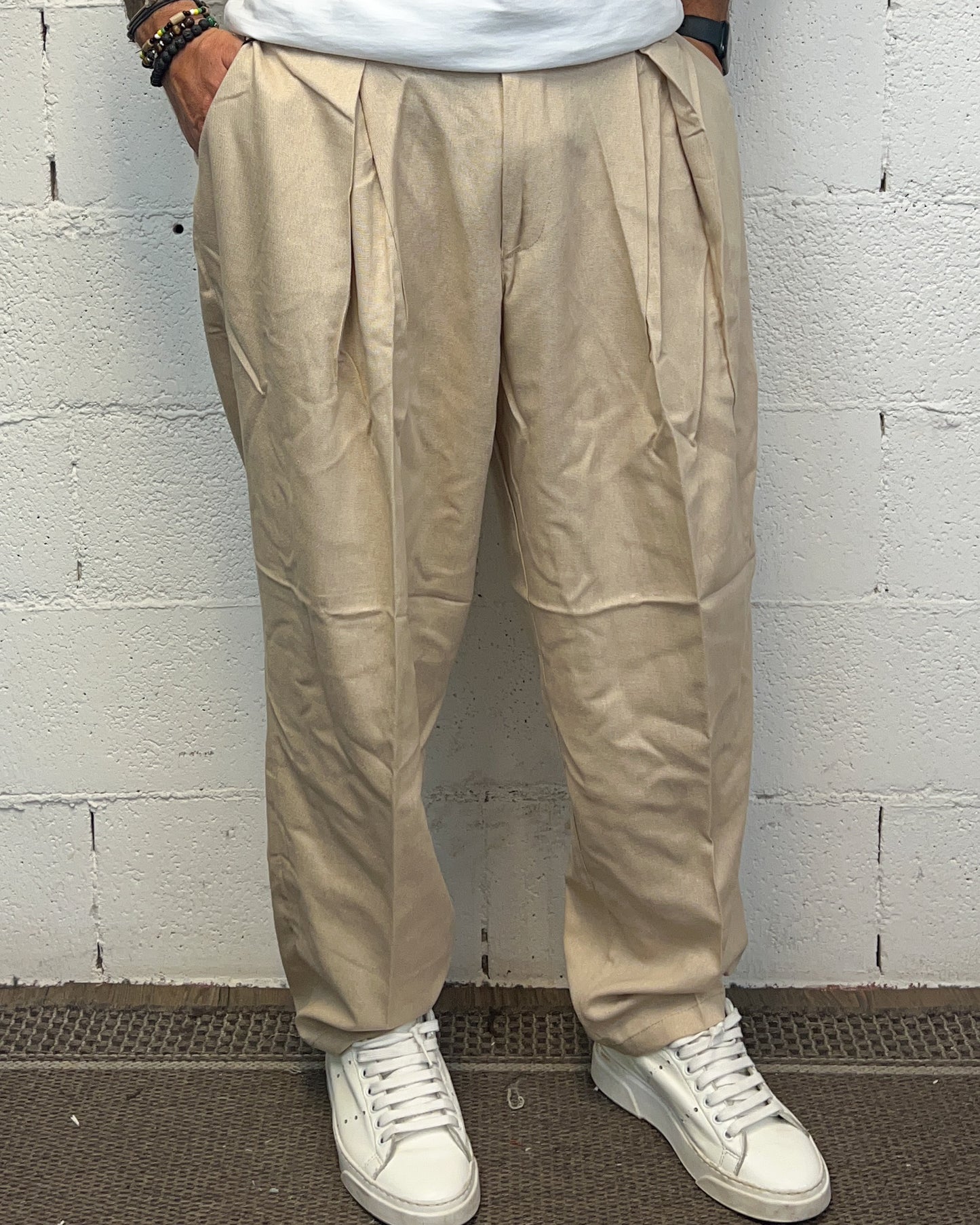 Pantalone Baggy DUCA HOME Fondo Ampio Camel