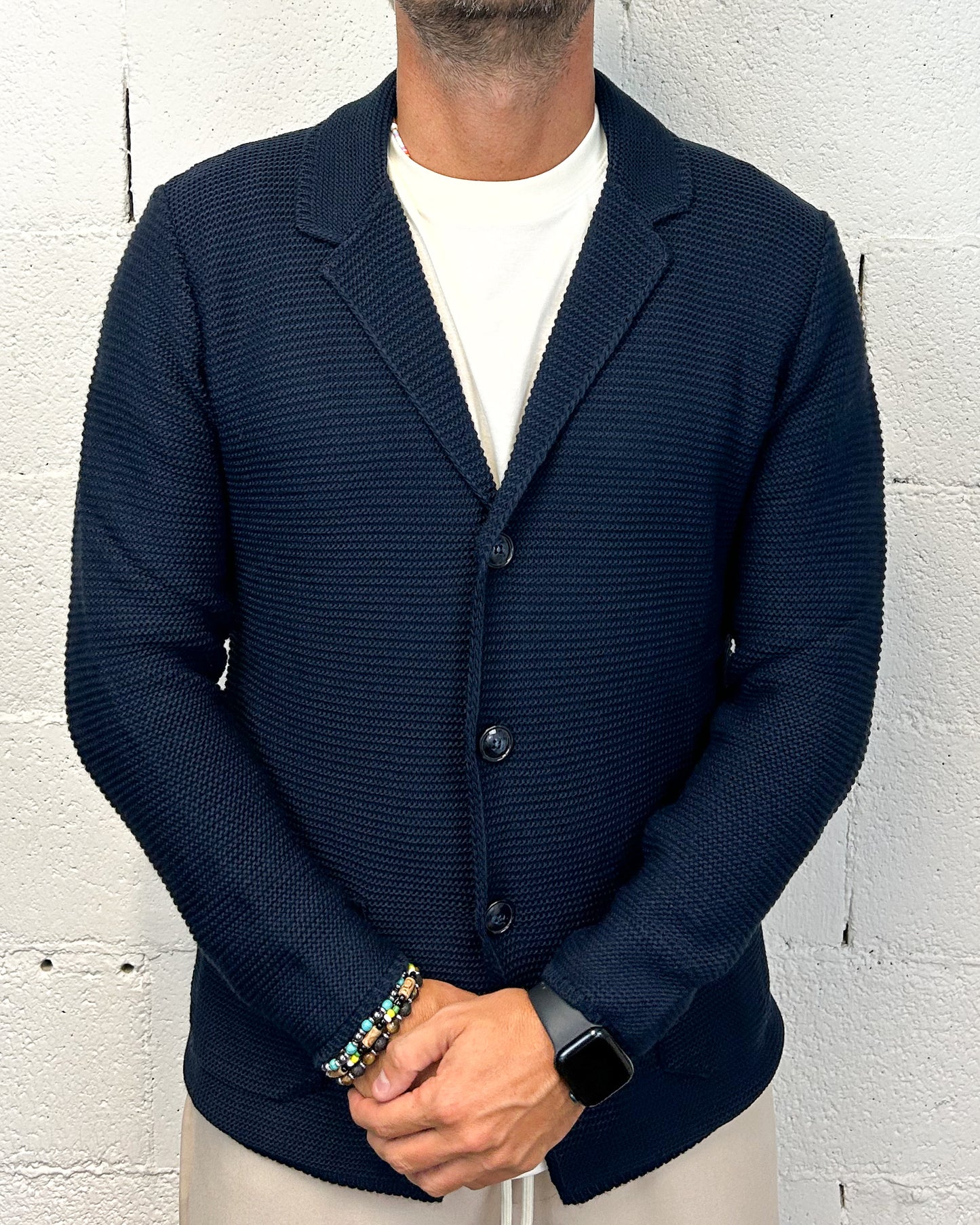 Giacca Cardigan OVER-D Blu
