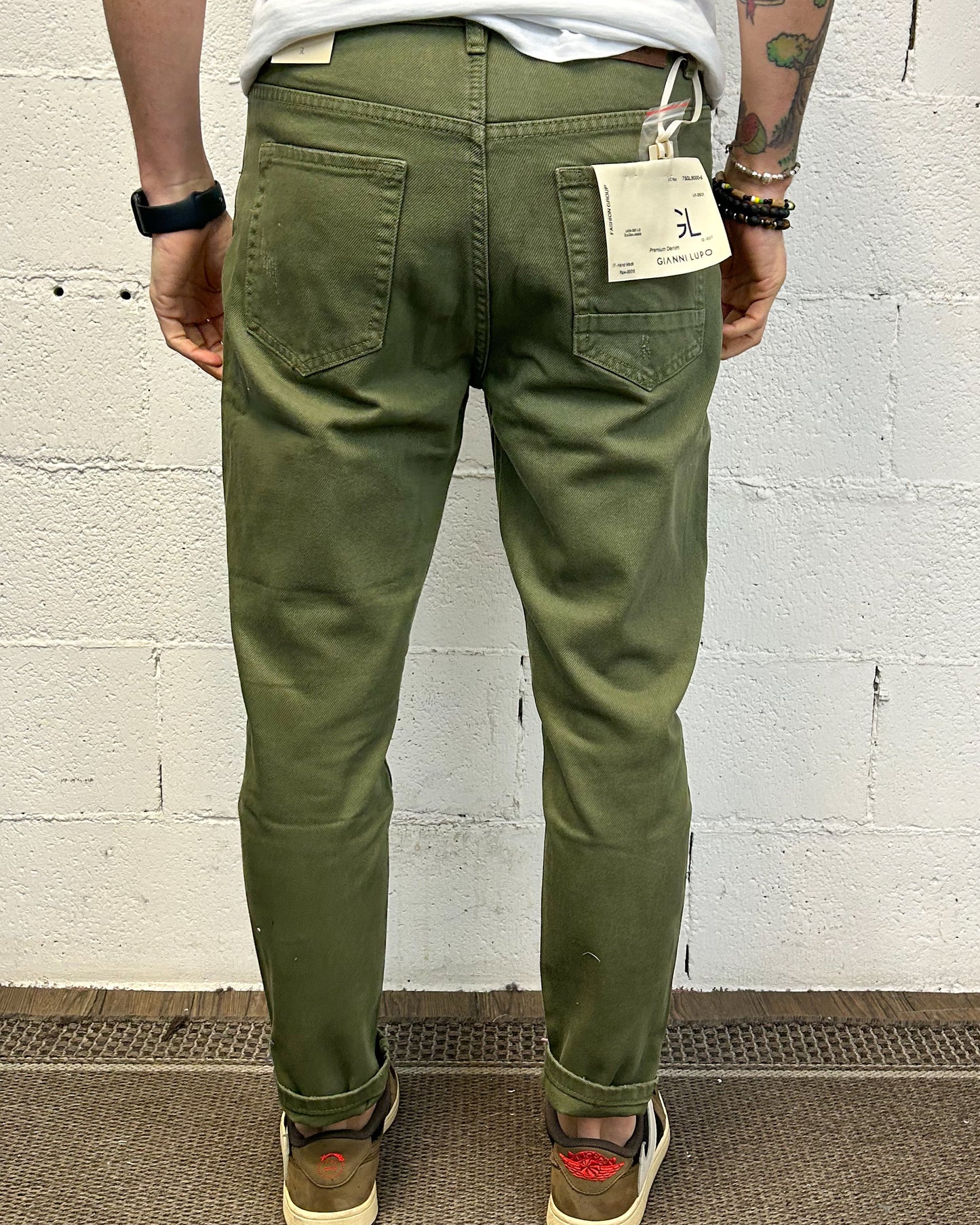 Jeans Mike Carrot GIANNI LUPO Salvia