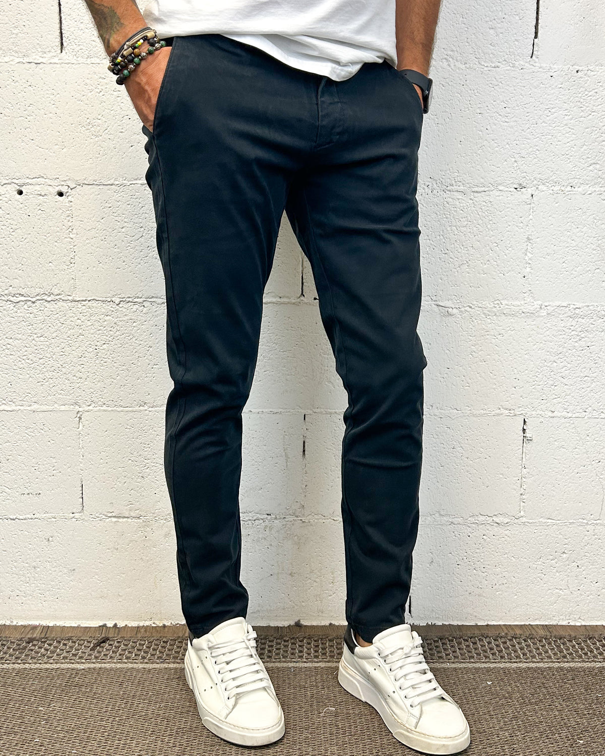Chino Tahoma GIANNI LUPO Slim Navy
