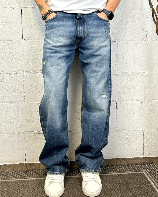 Jeans Baggy Fondo Ampio KLIXS 727 Rammendi