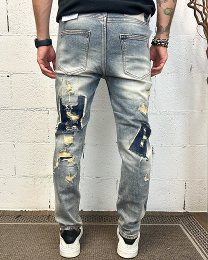 Jeans OVER-D Tapared Destroyed