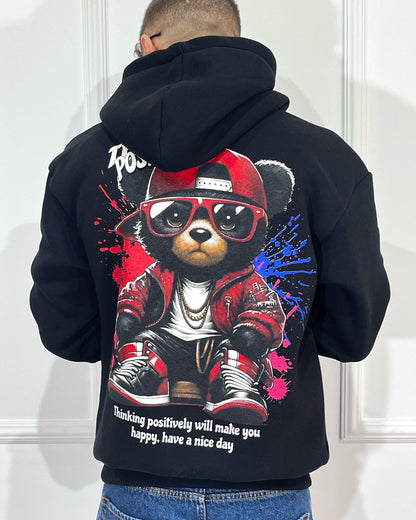 Felpa ADON Think Positive Nera