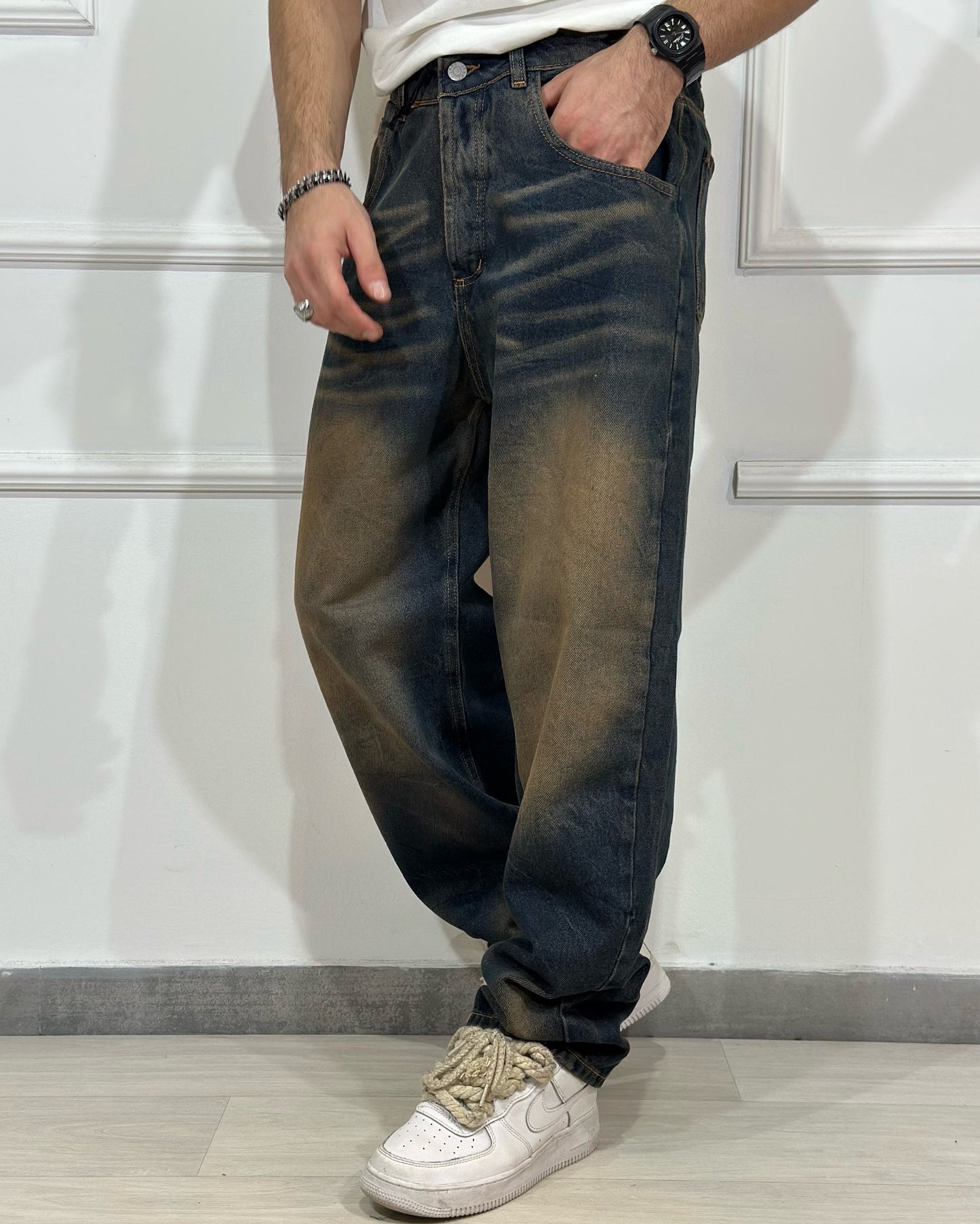 Jeans JUST WEST Baggy Balloon Washed