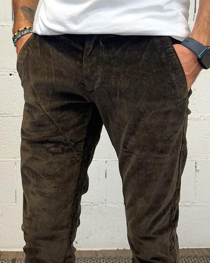 Chino Velluto Costa Piccola GIANNI LUPO Coffee