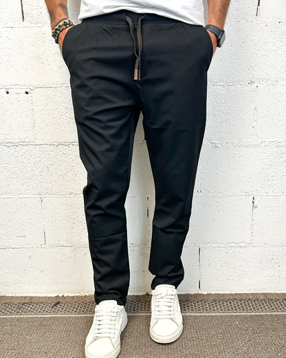 Pantalaccio Leonard GIANNI LUPO Carrot Fit Black