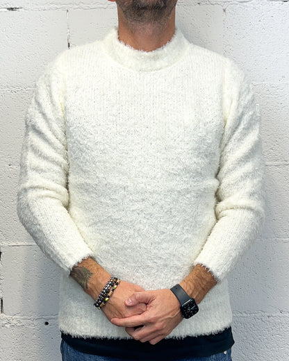 Maglione Bouclè OVER-D Panna