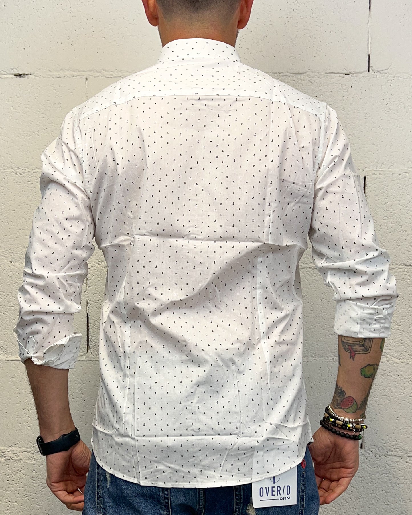 Camicia Cotone LURVY Anchor White