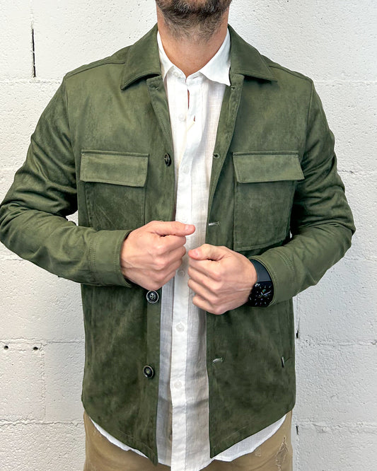 Giacca/Camicia Scamosciata GIANNI LUPO Military