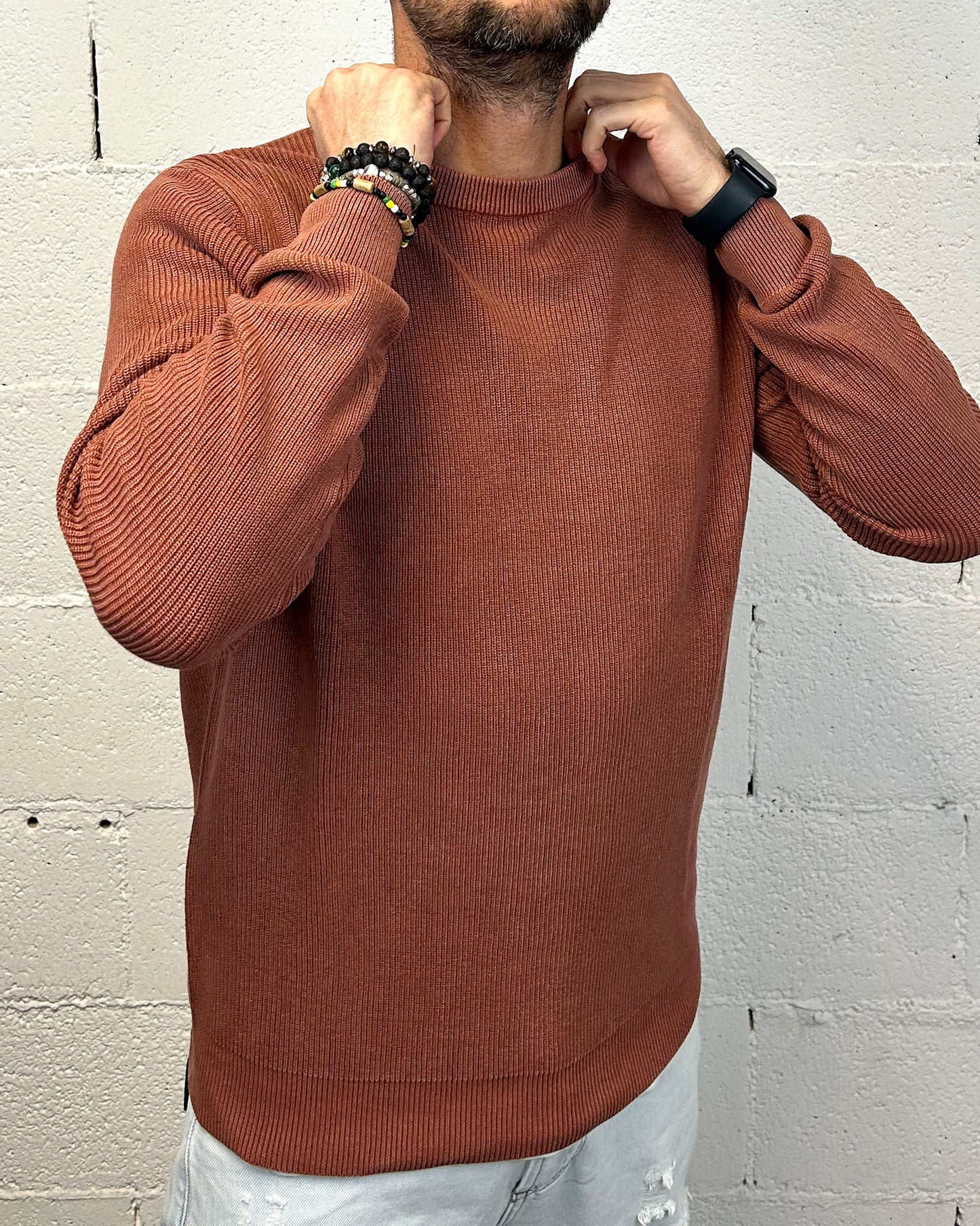 Pullover Paricollo OVER-D Costa Cacao