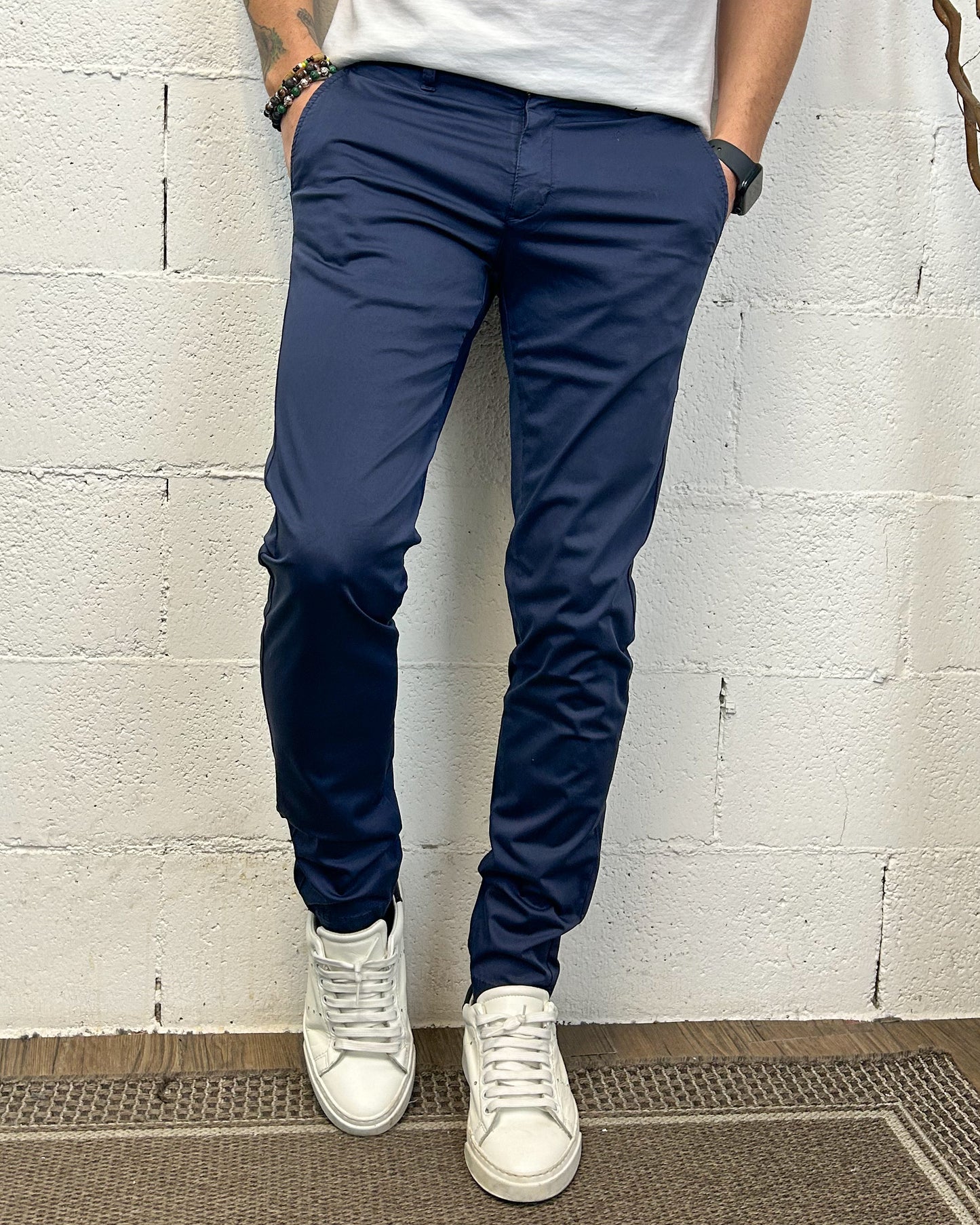 Chino KLIXS 727 Elast. Blu
