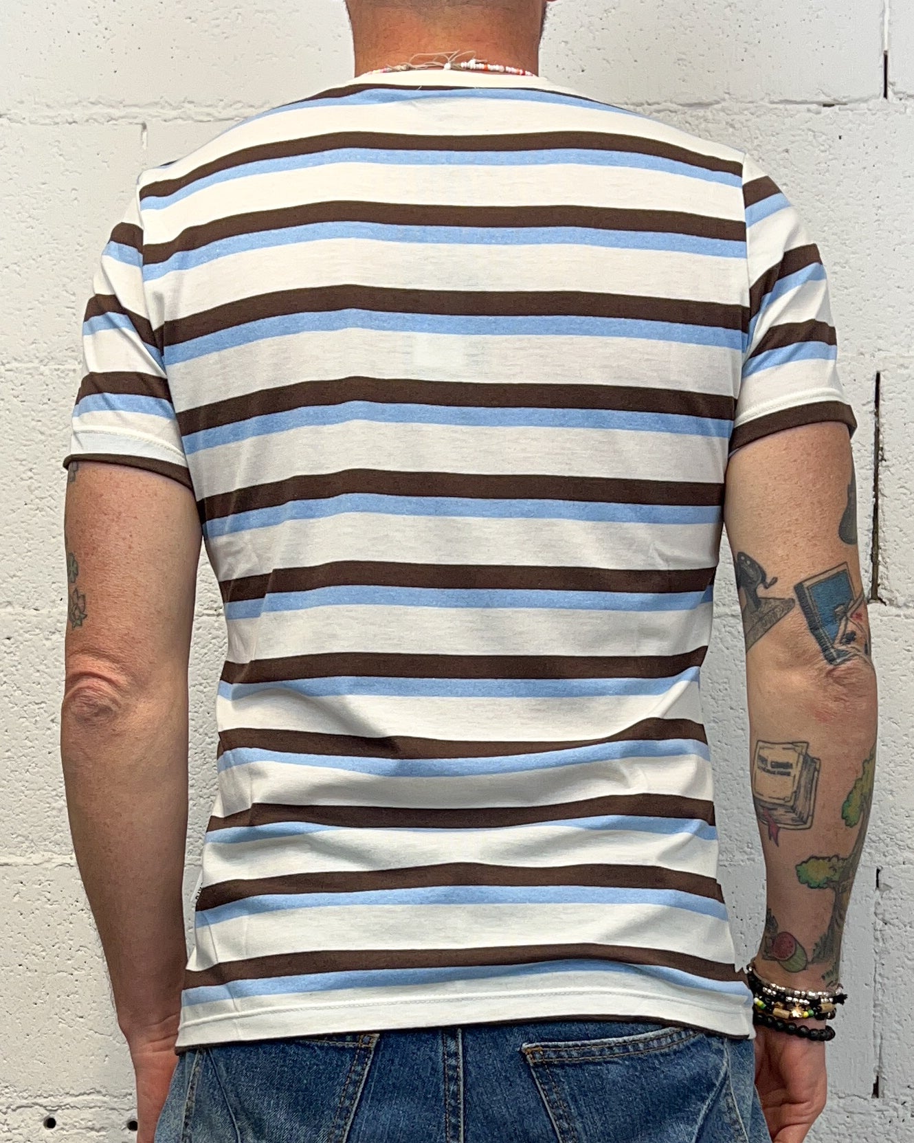 T-shirt Rigata OVER-D Aviazione