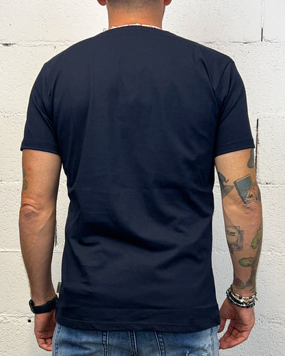 T-shirt Driver Race DROPIN Blu