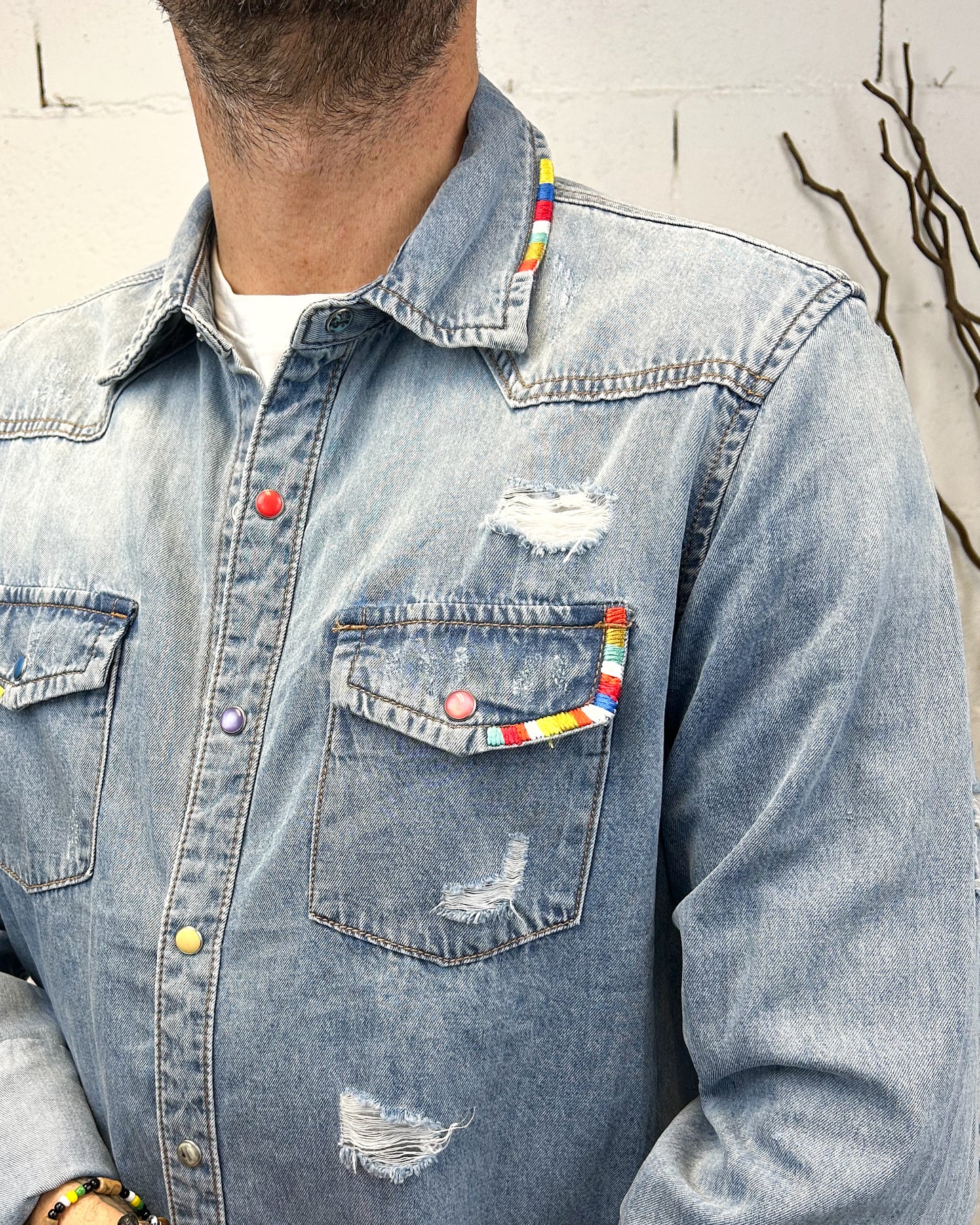 Camicia Jeans Rainbow GIANNI LUPO