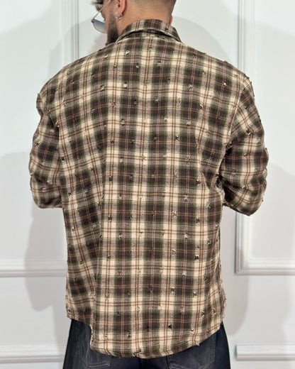 Camicia check CHROY con rotture