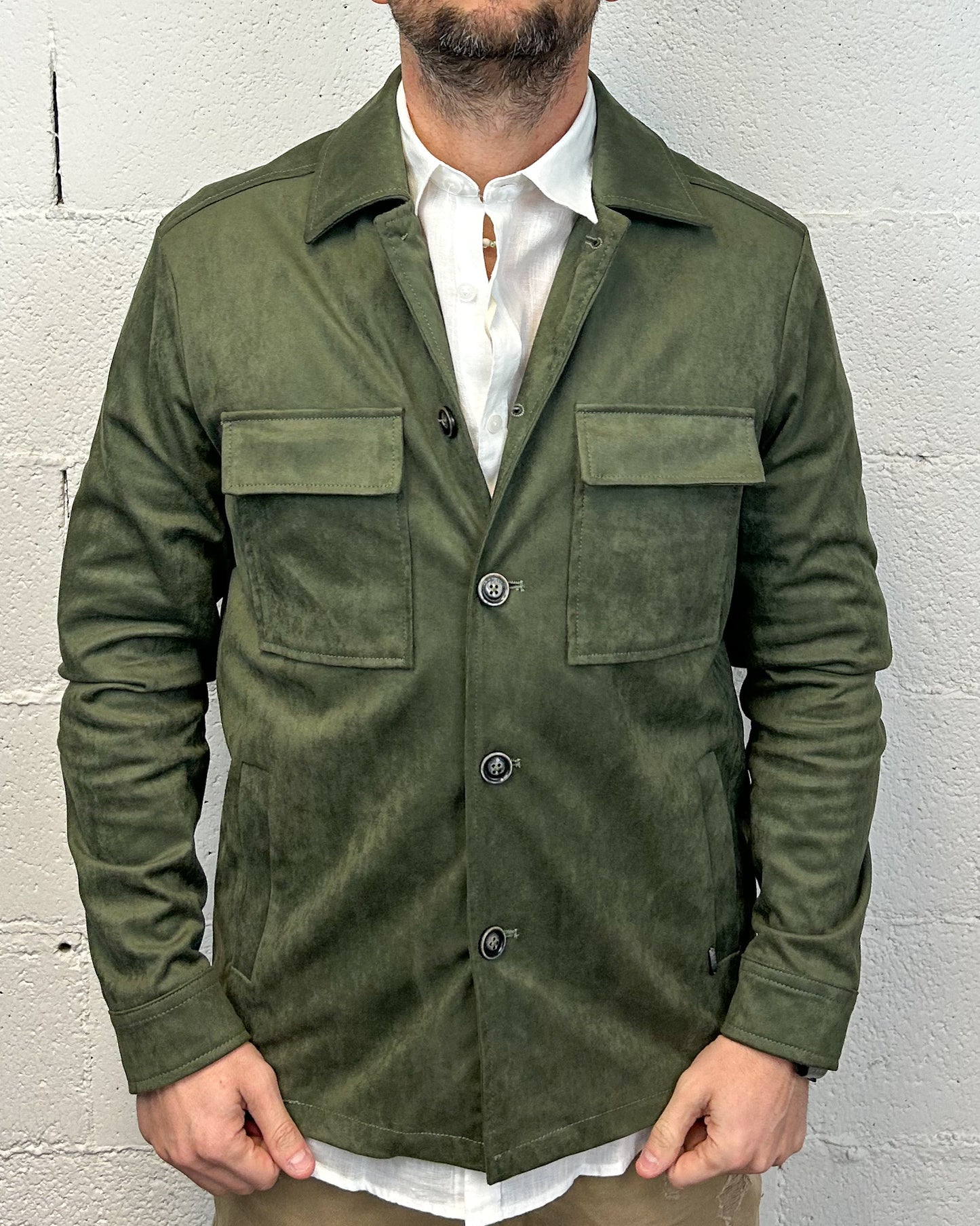 Giacca/Camicia Scamosciata GIANNI LUPO Military