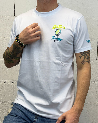 T-shirt SUPERCULTURE Gin Therapy White