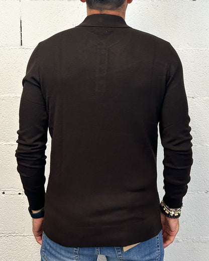 Polo Manica Lunga GIANNI LUPO Comfort Coffee