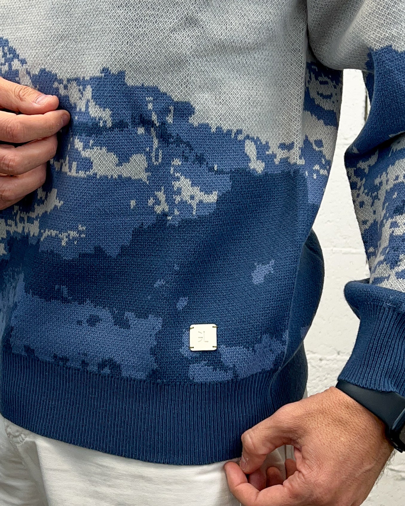 Maglione Fantasy GIANNI LUPO Light Blue