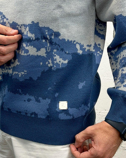 Maglione Fantasy GIANNI LUPO Light Blue