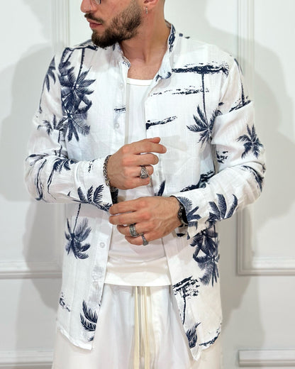 Camicia Lino ONLYONE Palm